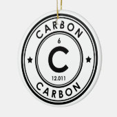 Koolstofelement keramische sierelementen keramisch ornament (Links)