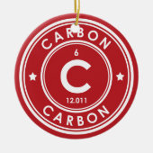 Koolstofelement Rode keramische versiering Keramisch Ornament (Voorkant)