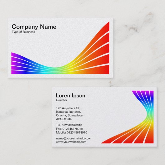 Koolstofgolf - Spectrum Visitekaartje (Voorkant / Achterkant)