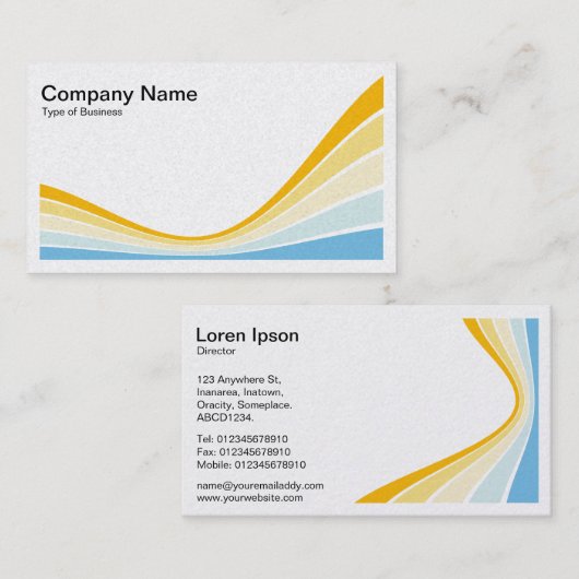 Koolstofgolven - Kleuren 04b Visitekaartje (Voorkant / Achterkant)