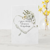 Koolstofhart met Roos- en Ivy-Kaart Kaart (Gele Bloem)