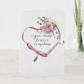 Koolstofhart met Roos en jaloezie Kaart (Voorkant)