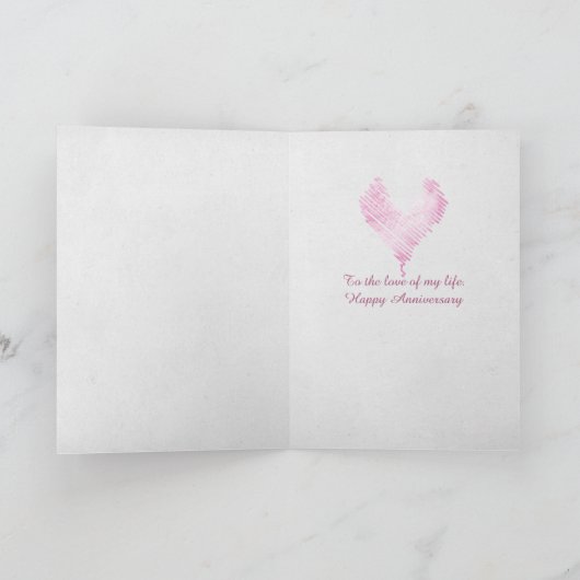 Koolstofhart met Roos en jaloezie Kaart (Binnen)