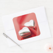 Koolstofharten Vierkante Sticker (Envelop)