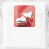 Koolstofharten Vierkante Sticker (Tas)