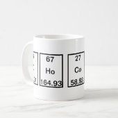 KoolstofHolmium Cobalt Lanthaantellurium Koffiemok (Voorkant links)