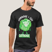 Koolstofkat Vegetarisch Kool T-shirt (Voorkant)