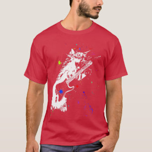 Koolstofkattengitarist Lover Instrument Electri T-shirt