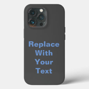 Koolstofkoptekst Voeg je eigen tekstvervanging toe Case-Mate iPhone Case