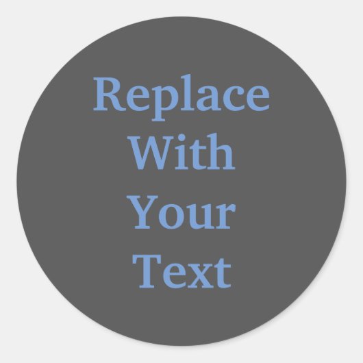 Koolstofkoptekst Voeg je eigen tekstvervanging toe Ronde Sticker (Voorkant)