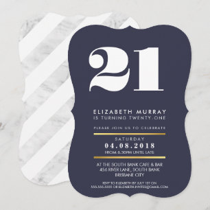 KOOLSTOFLEEFTIJDNUMMER minimale witte 21e INVITE Kaart