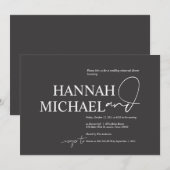 Koolstofminimalisme Woedingspagsdag Kaart (Voorkant / Achterkant)