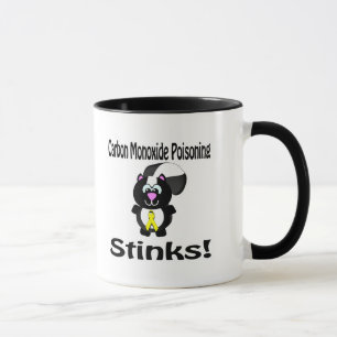Koolstofmonoxide-gifsteen Stinks Skunk Awareness D Mok