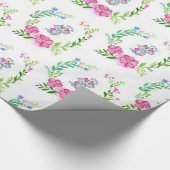 Koolstofolifant met glanzende wrapping cadeaupapier (Hoek)