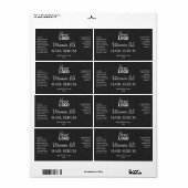 Koolstofpapier Textuur Vitamine B5 Serumlabels Etiket (Full Sheet)