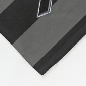 Koolstofstrips Stijl zwart lintbewustzijn Fleece Deken (Hoek)