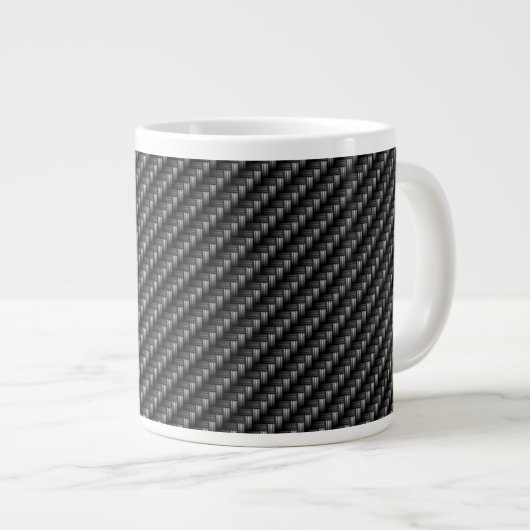 Koolstofvezel 2 Jumbo-Mok Grote Koffiekop (Voorkant rechts)