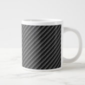 Koolstofvezel 2 Jumbo-Mok Grote Koffiekop (Rechts)