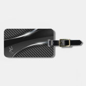 Koolstofvezel 3-Bagagelabel Bagagelabel (Voorkant horizontaal)