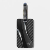 Koolstofvezel 3-Bagagelabel Bagagelabel (Achterkant verticaal)