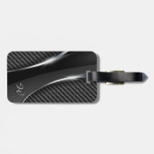 Koolstofvezel 3-Bagagelabel Bagagelabel (Achterkant horizontaal)