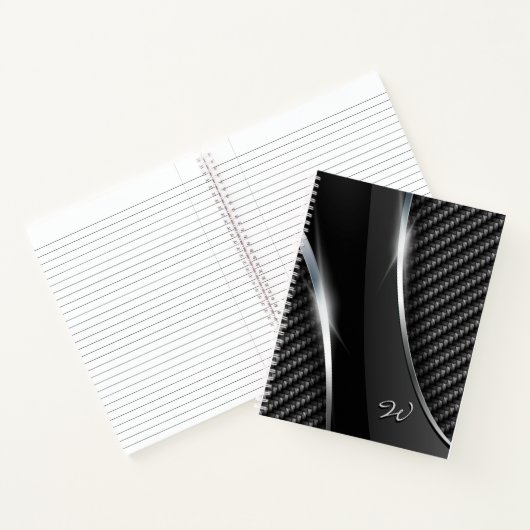 Koolstofvezel 3 notitieboek (Binnen)