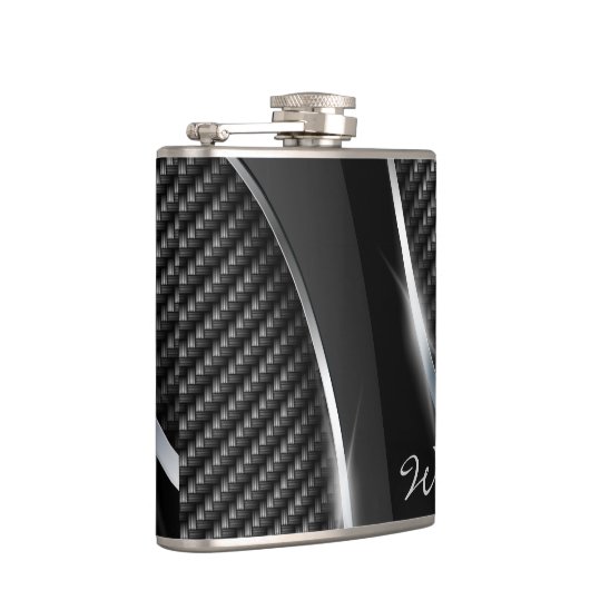 Koolstofvezel 3A Kreukkolf Heupfles (Rechts)