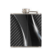 Koolstofvezel 3A Kreukkolf Heupfles (Achterkant)