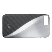 Koolstofvezel en geborsteld metaal 02 Case-Mate iPhone case (Achterkant (Horizontaal))