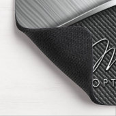 Koolstofvezel en geborsteld metaal 4 Muismatten (Hoek)