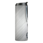 Koolstofvezel en geborsteld metaal 4 thermosbeker (Gedraaid links)