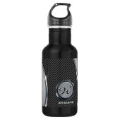 Koolstofvezel en geborsteld metaal 4A Waterfles (Voorkant)