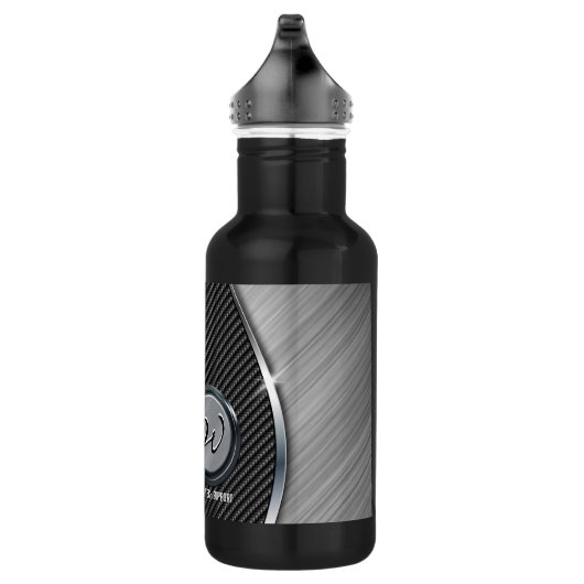 Koolstofvezel en geborsteld metaal 4A Waterfles (Rechts)