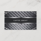Koolstofvezel en metaal Industrieel Visitekaartje (Voorkant)