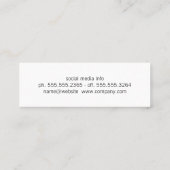 Koolstofvezel en metalen mini visitekaartje (Achterkant)