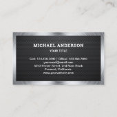 Koolstofvezel Huis Dakbedekking Bouw Roofer Visitekaartje (Achterkant)