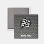 Koolstofvezel kijkt Gecontroleerde vlag Magneet (Voorkant / Achterkant)