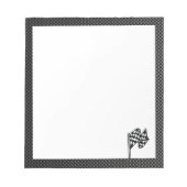 Koolstofvezel kijkt Gecontroleerde vlag Notitieblok (Voorkant)