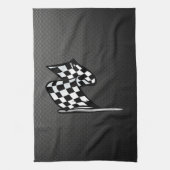 Koolstofvezel kijkt Gecontroleerde vlag Theedoek (Verticaal)