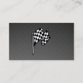 Koolstofvezel kijkt Gecontroleerde vlag Visitekaartje (Achterkant)