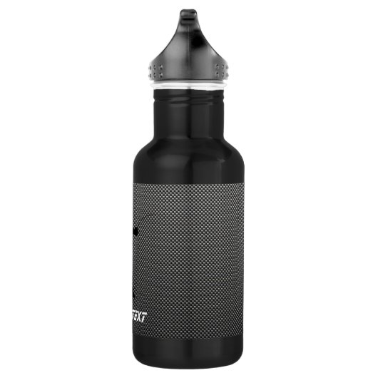 Koolstofvezel look Scherm Silhouet Waterfles (Rechts)