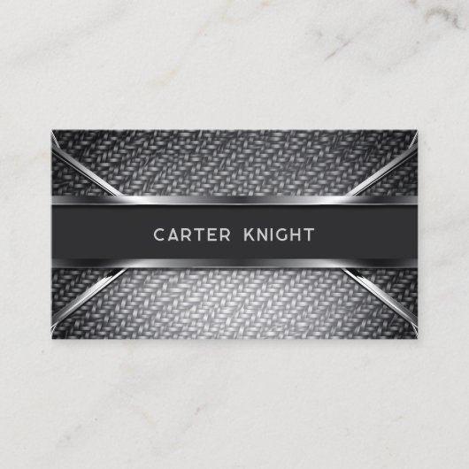 Koolstofvezel Moderne Industriële Professioneel Visitekaartje (Voorkant)