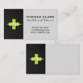 koolstofvezel | Plus hartslagmeter Visitekaartje (Voorkant / Achterkant)