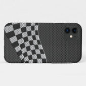 Koolstofvezel-raceafdruklezer Case-Mate iPhone Case (Achterkant (horizontaal))