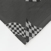 Koolstofvezel-raceafdruklezer Fleece Deken (Hoek)