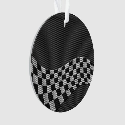 Koolstofvezel-raceafdruklezer Ornament (voorkant)