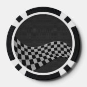 Koolstofvezel-raceafdruklezer Pokerchips (Achterkant)