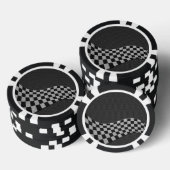 Koolstofvezel-raceafdruklezer Pokerchips (Opstapeling)