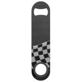 Koolstofvezel-raceafdruklezer Speed Flessenopener (Achterkant)