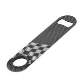 Koolstofvezel-raceafdruklezer Speed Flessenopener (Achterkant Gekanteld)